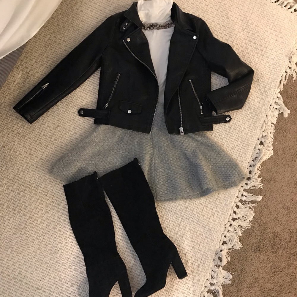 Lovers and friends gray mini skirt